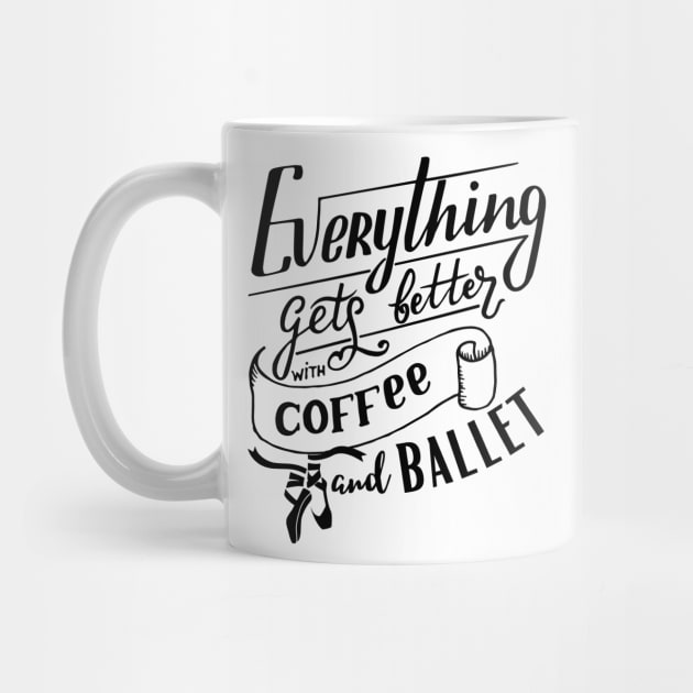 Funny Coffee and Ballet design by Dancespread